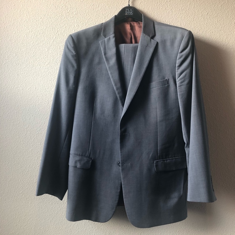 Jos A Banks Gray Suit